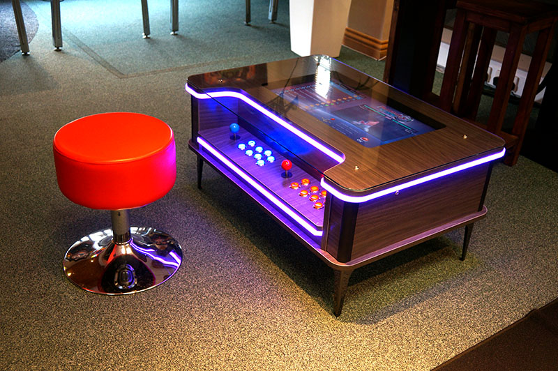ArcadePro Cyberspace Coffee Table Arcade Machine - On Display in Showroom
